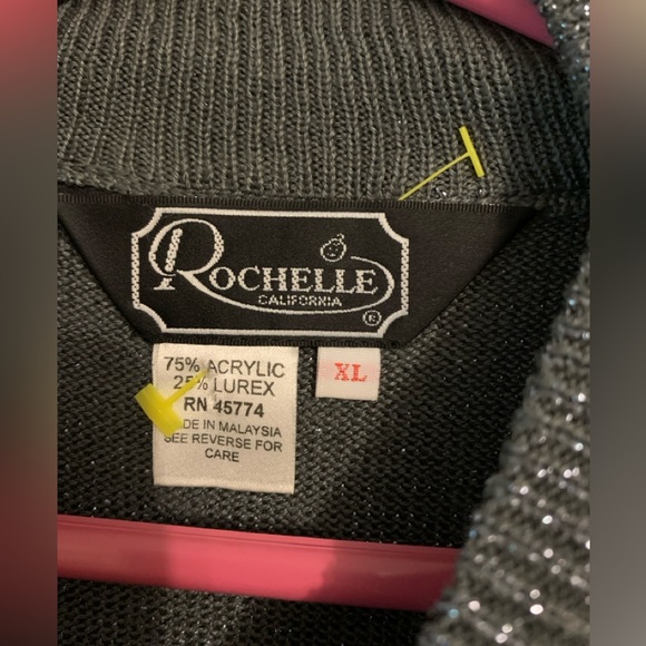 Vintage mock neck knit sleeveless shirt - Picture 3 of 4